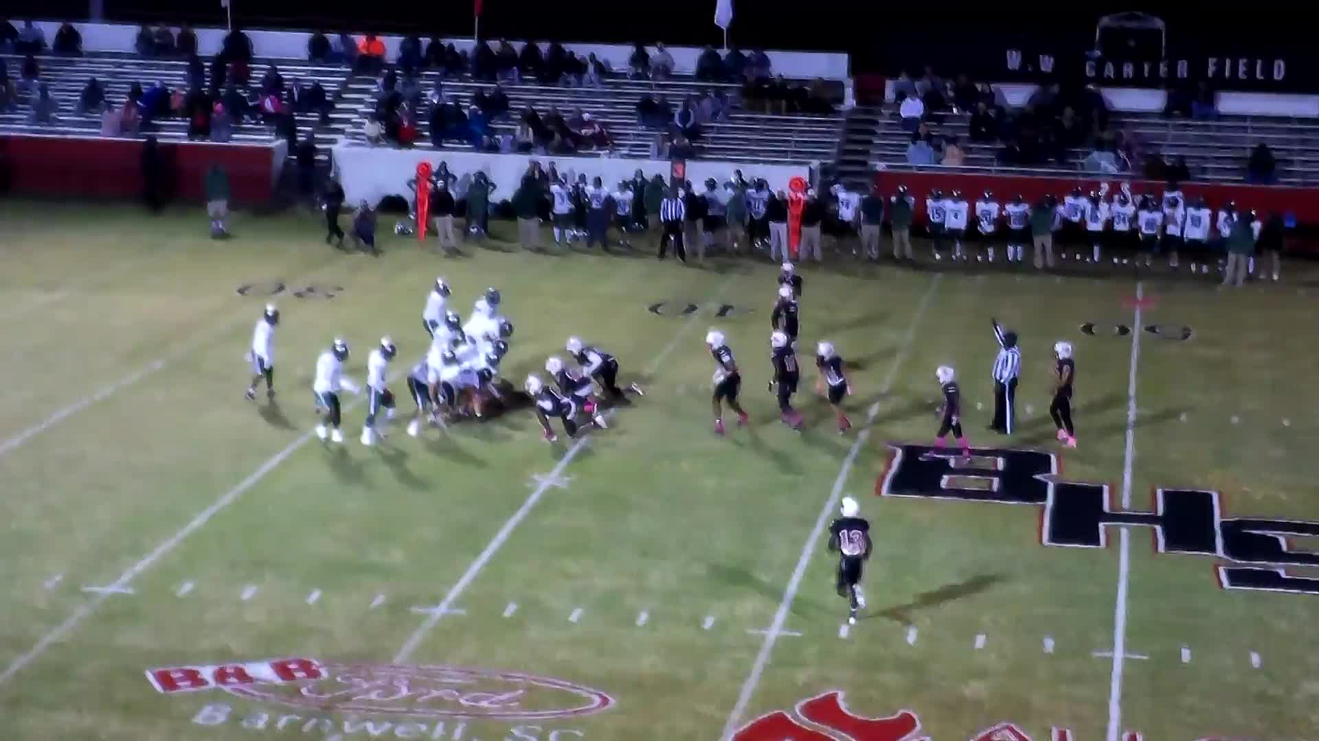 Barnwell High School Kam Pringle highlights Hudl