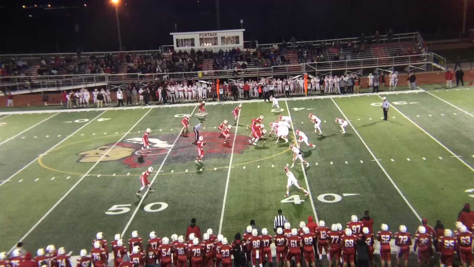 Portage HS Football Video "Portage football highlights Crown Point High