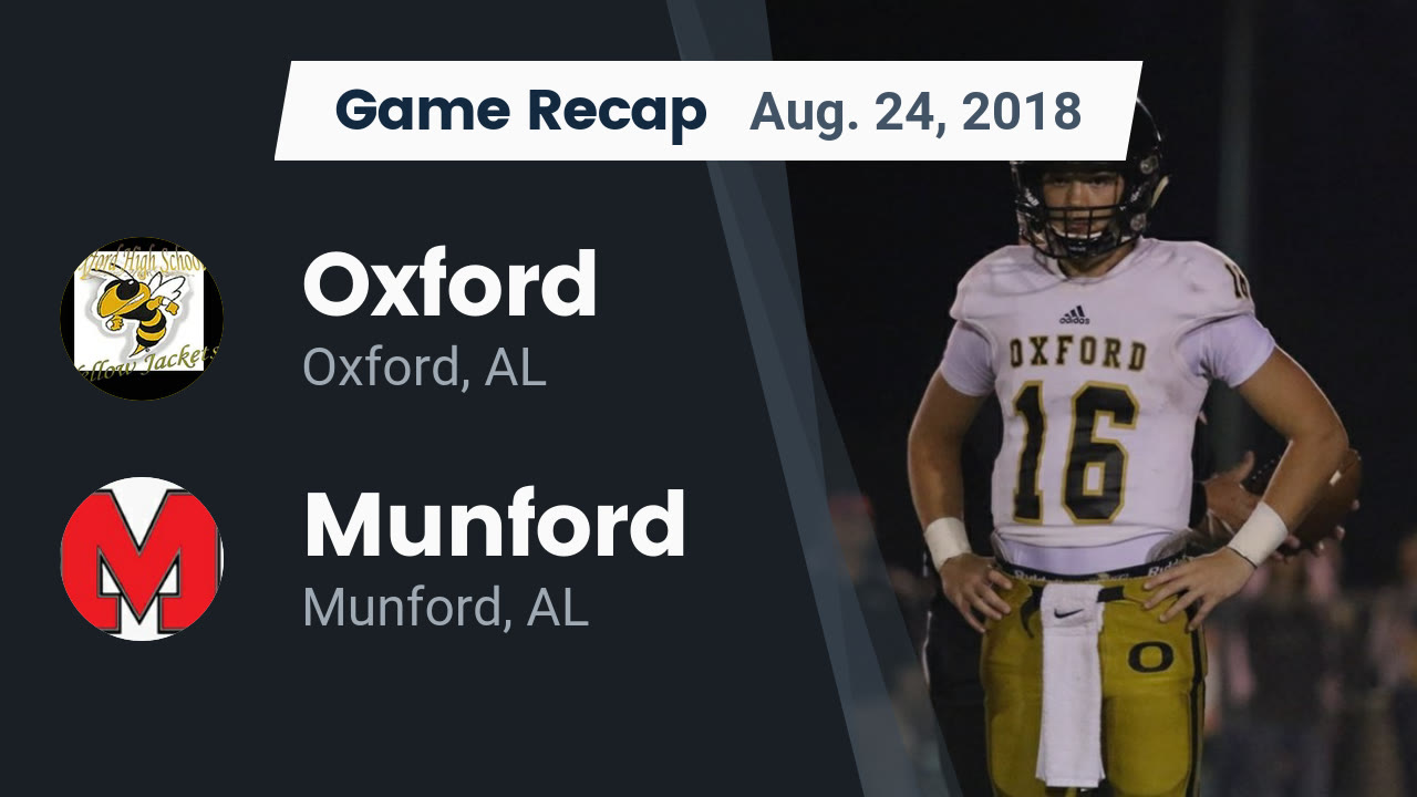 Oxford Hs Football Video Recap Oxford Vs Munford 2018 Maxpreps