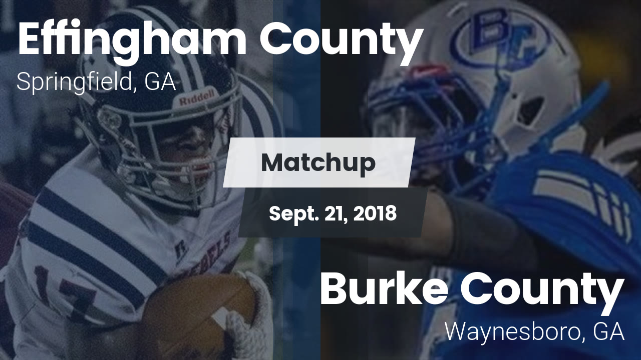 Effingham County Hs Football Video Matchup Effingham County Vs