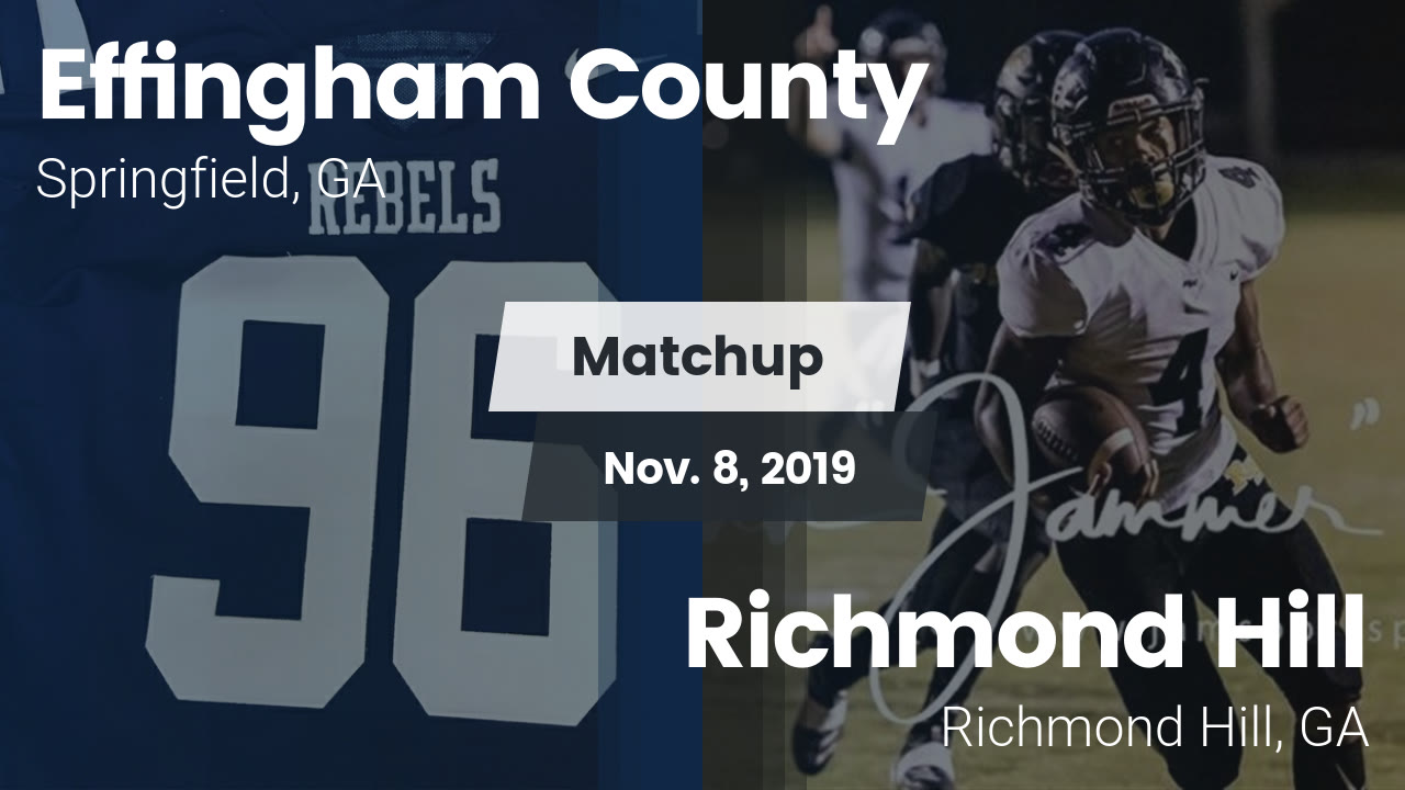 Effingham County Hs Football Video Matchup Effingham County Vs
