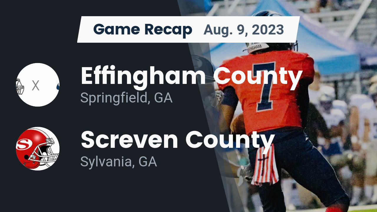 Effingham County High School Football Schedule 2025
