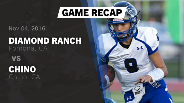 Boys Varsity Football Diamond Ranch High School Pomona