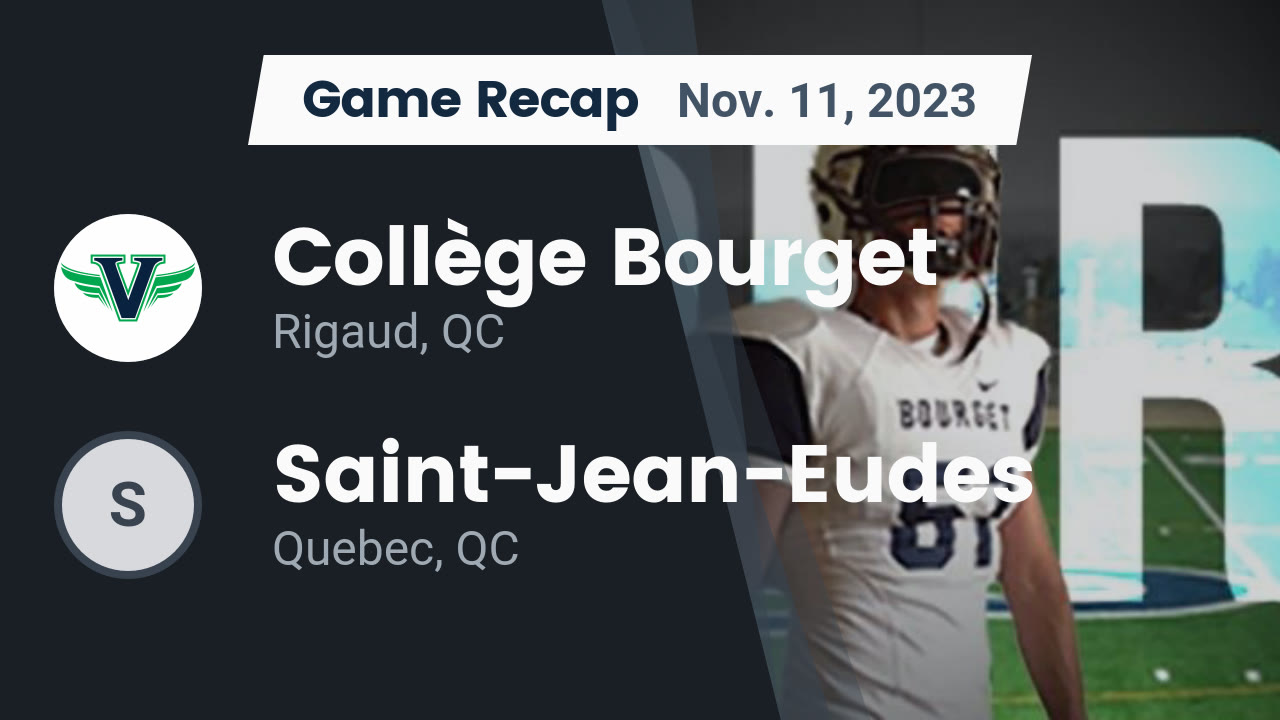 Recap Collège Bourget vs. SaintJeanEudes 2023 Collège Bourget