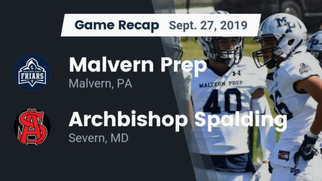 Boys Varsity Football Malvern Prep High School Malvern