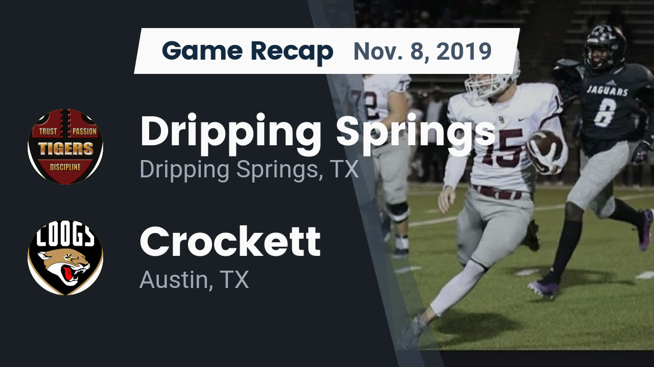 Dripping Springs Hs Football Video Recap Dripping Springs Vs