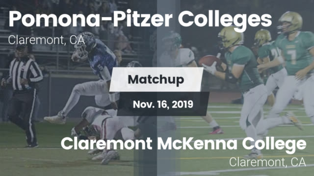 Football Pomona Pitzer Colleges Claremont California