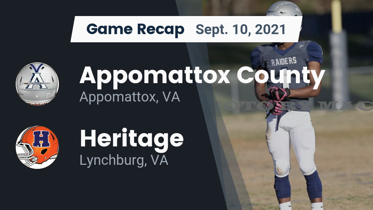 Appomattox County HS Football Video "Recap: Appomattox County vs Appomattox County HS Football Video "Recap: Appomattox County vs