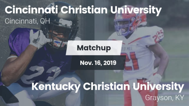 Varsity Football Cincinnati Christian University Cincinnati Ohio Football Hudl