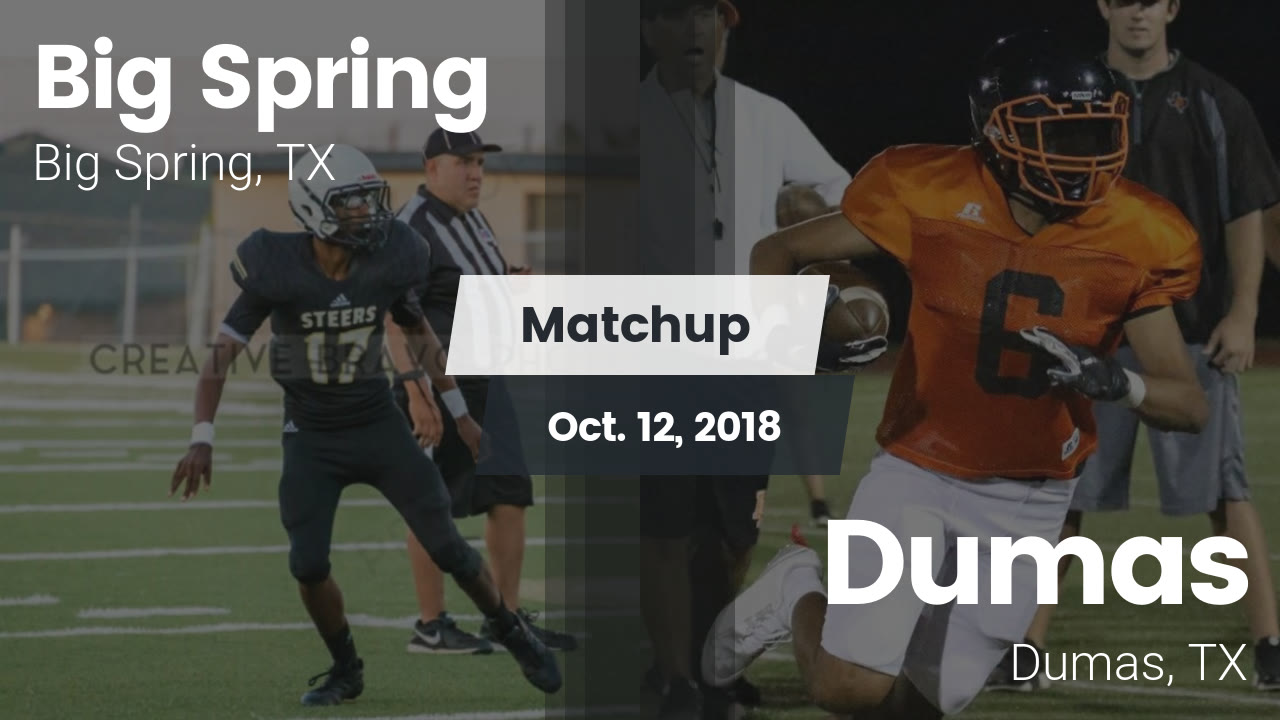 Big Spring Hs Football Video Matchup Big Spring High Vs Dumas
