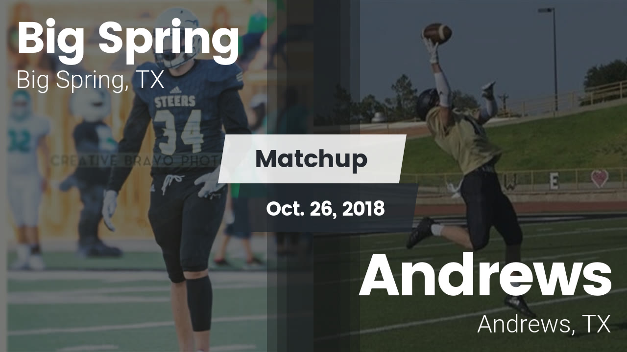 Big Spring Hs Football Video Matchup Big Spring High Vs Andrews