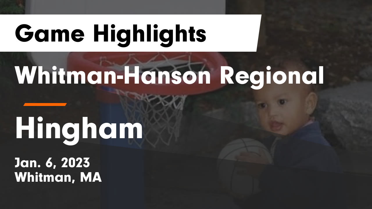 WhitmanHanson Regional vs Hingham Game Highlights Jan. 6, 2023