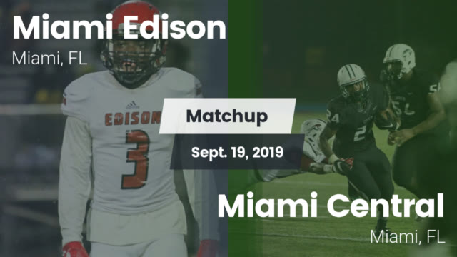 Varsity Football Miami Edison High School Miami Florida