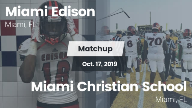 Varsity Football Miami Edison High School Miami Florida