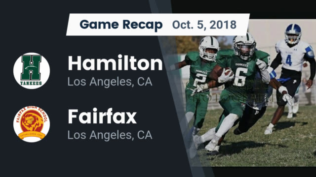 Boys Varsity Football Hamilton High School Los Angeles