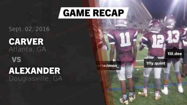 Boys Varsity Football Carver High School Atlanta Georgia