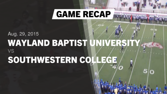 Mens Varsity Football Wayland Baptist University Plainview