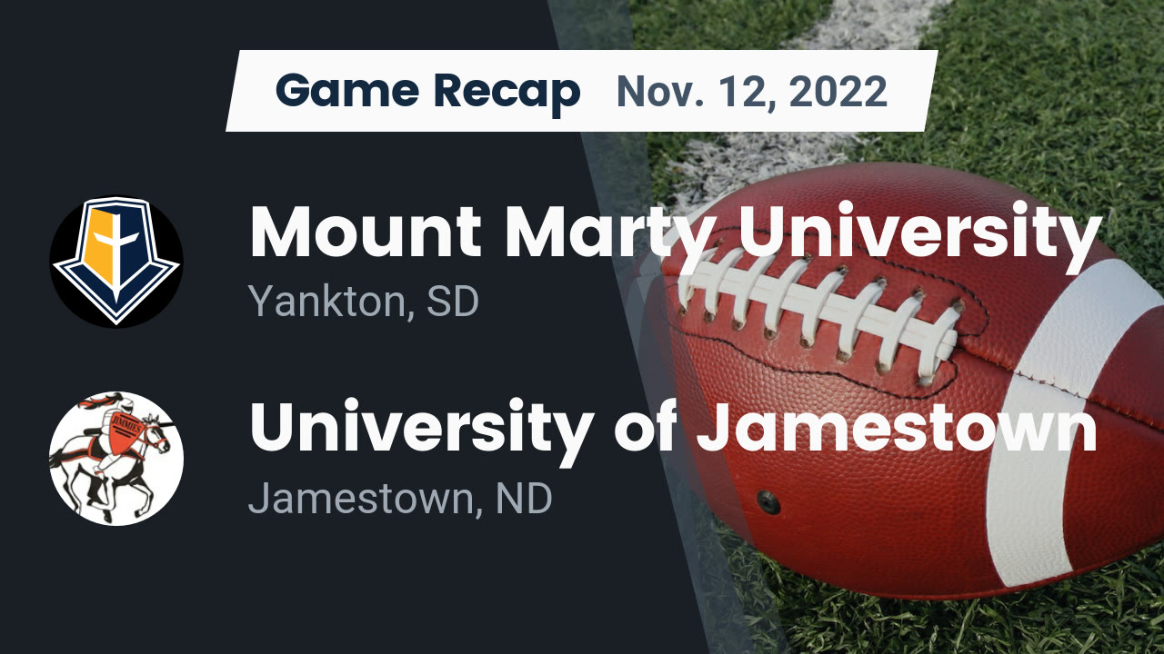 Recap Mount Marty University vs. University of Jamestown 2022 Mount