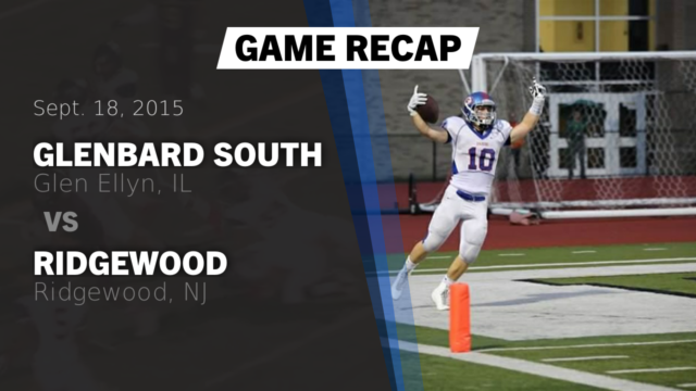 Varsity Football Glenbard South High School Glen Ellyn