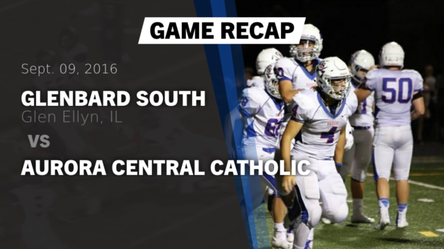 Varsity Football Glenbard South High School Glen Ellyn