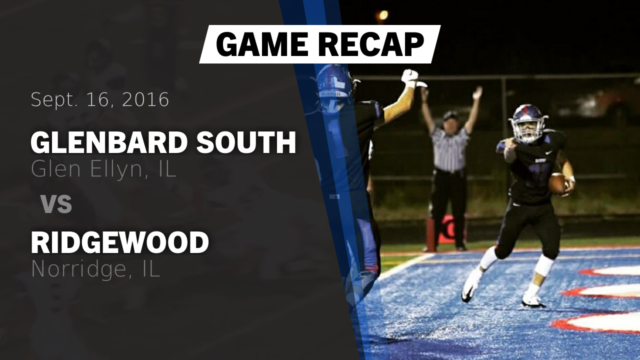 Varsity Football Glenbard South High School Glen Ellyn