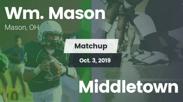 Middle School Football Wm Mason High School Mason Ohio