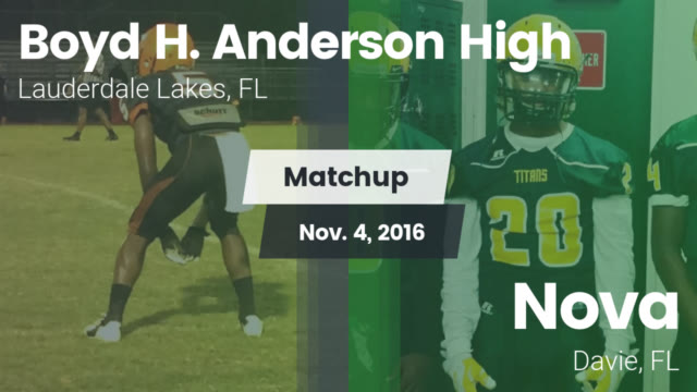 Boys Varsity Football Boyd H Anderson High Lauderdale Lakes