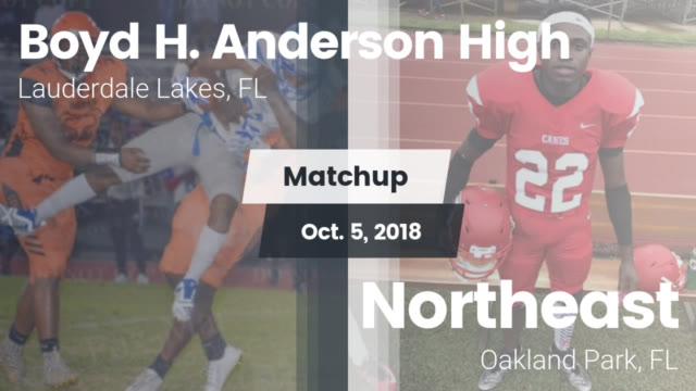 Boys Varsity Football Boyd H Anderson High Lauderdale Lakes