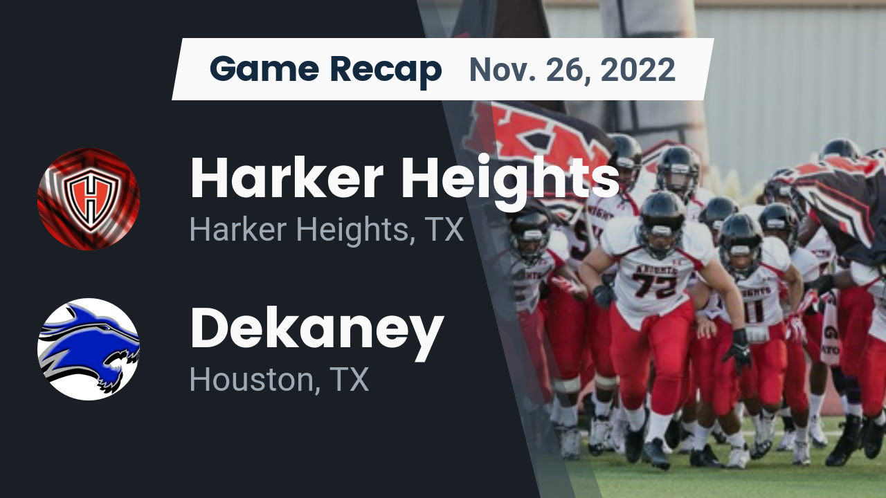 Videos Harker Heights Knights (Harker Heights, TX) Varsity Football
