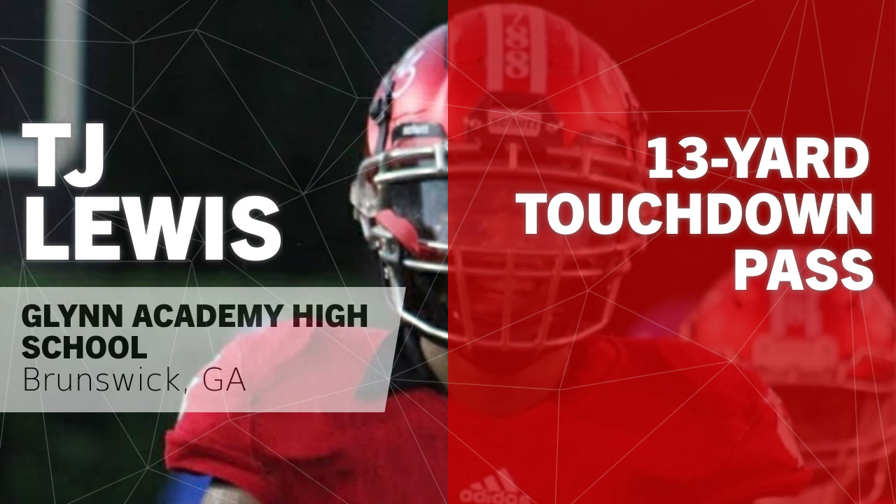 T J Lewis Brunswick Ga Video 13 Yard Touchdown Pass Vs