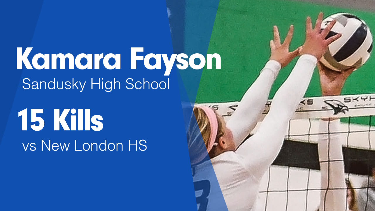 15 Kills vs New London HS - Kamara Fayson highlights - Hudl