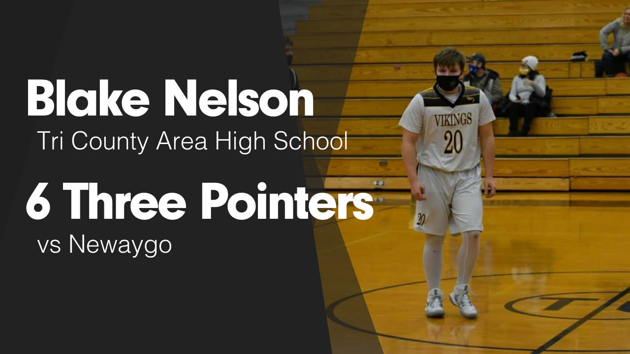 6 Three Pointers vs Newaygo - Blake Nelson highlights - Hudl
