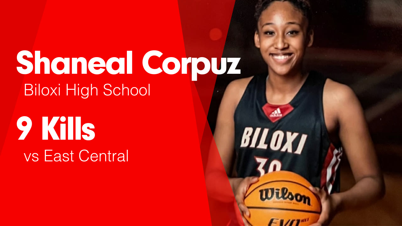9 Kills vs East Central - Shaneal Corpuz highlights - Hudl