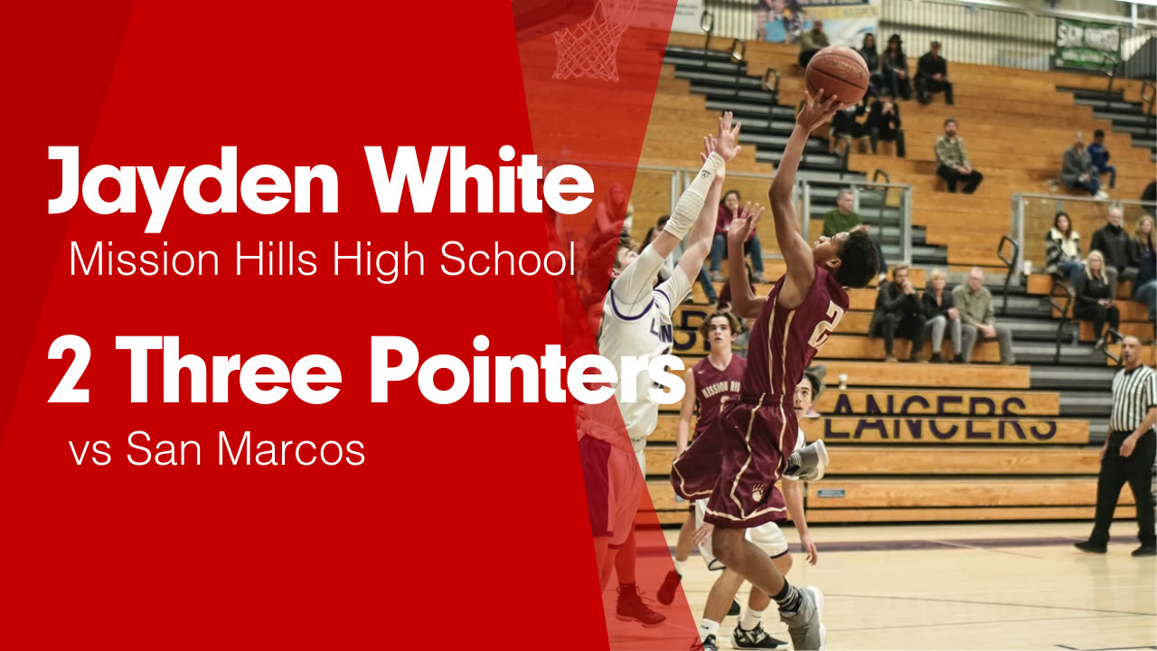 2 Three Pointers vs San Marcos - Jayden White highlights - Hudl