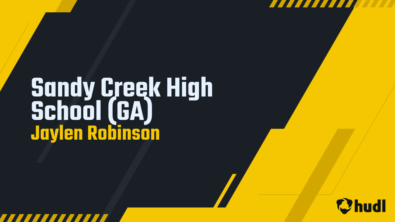 Sandy Creek High School (GA) Jaylen Robinson highlights Hudl