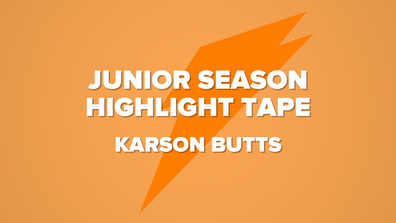Junior Season Highlight Tape Karson Butts highlights Hudl