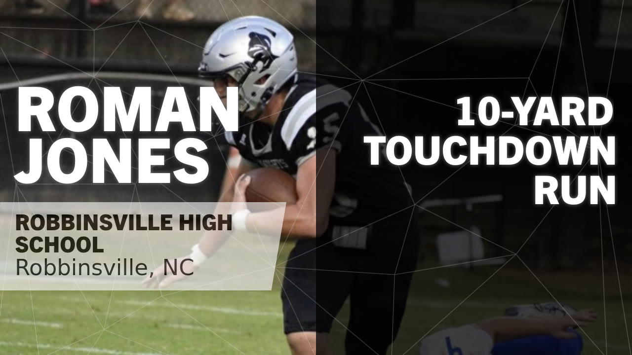 10-yard Touchdown Run vs Cherryville - Roman Jones highlights - Hudl