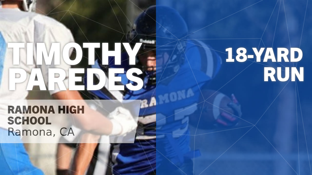 18-yard Run vs Poway - Timothy Paredes highlights - Hudl