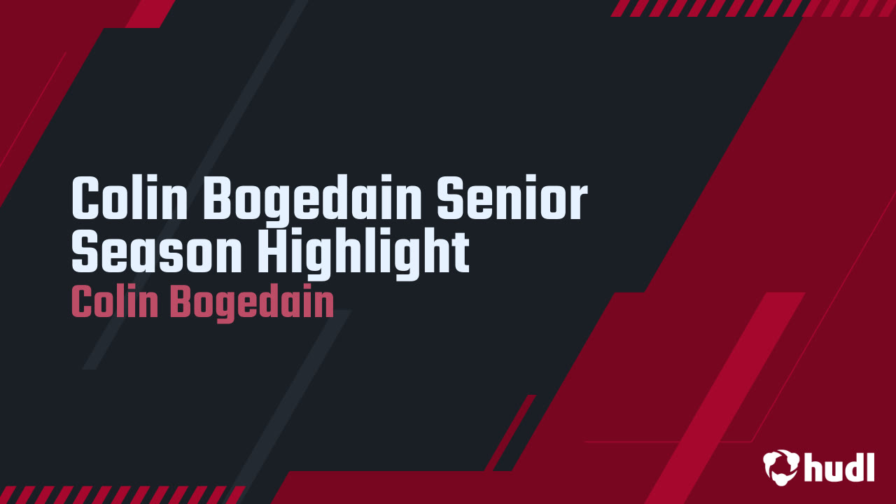Colin Bogedain Senior Season Highlights
