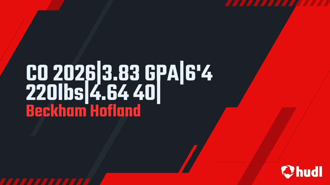 Beckham Hofland - Los Alamitos - 2024 Junior Season Highlights