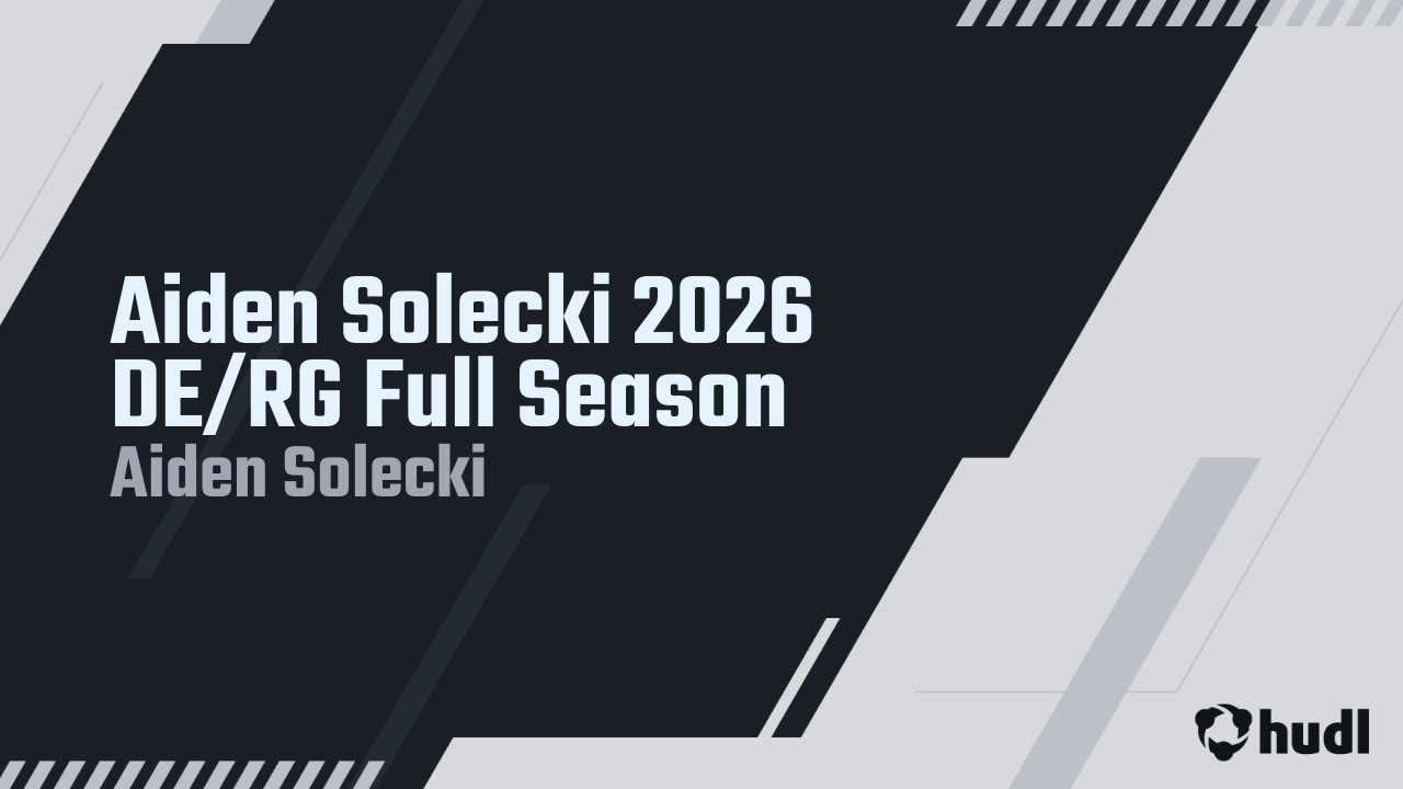 Aiden Solecki - Downers Grove North - 2024 Junior Season Highlights