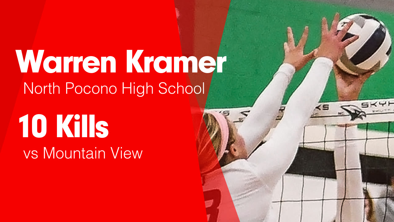 10 Kills vs Mountain View - Warren Kramer highlights - Hudl