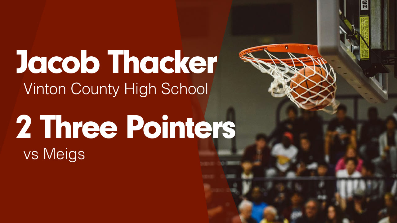 2 Three Pointers vs Meigs - Jacob Thacker highlights - Hudl