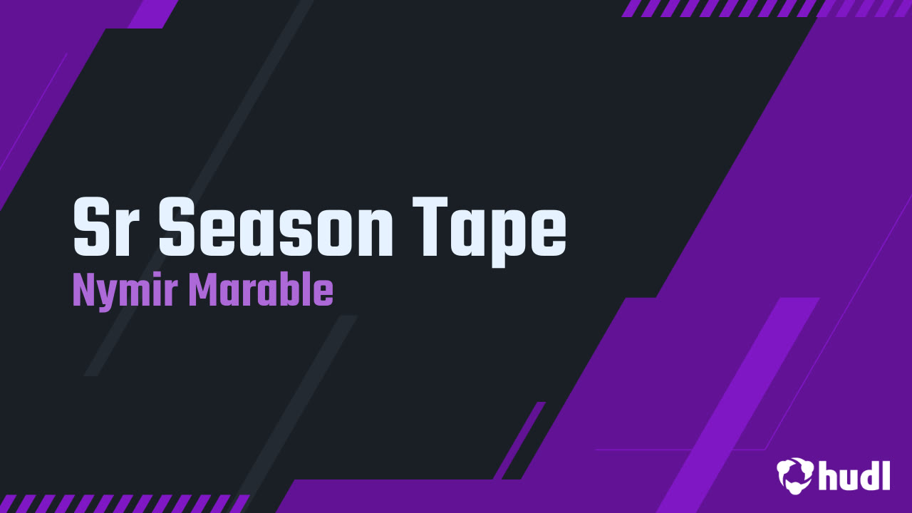 Sr Season Tape - Nymir Marable highlights - Hudl