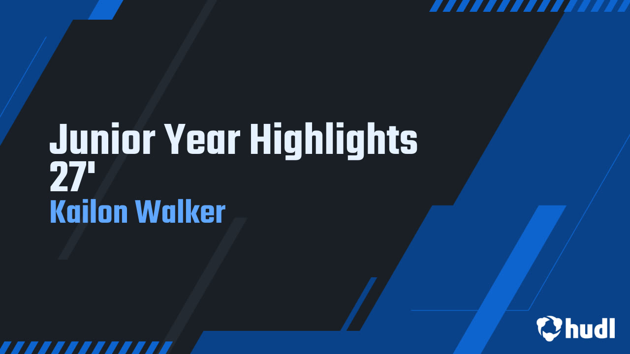 Kailon Walker - West Book - 2025 Junior Season Highlights