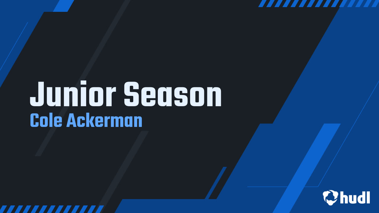 Junior Season - Cole Ackerman highlights - Hudl