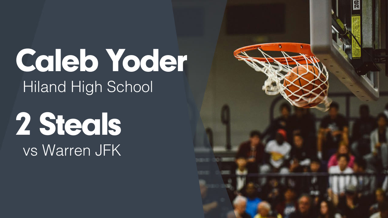 Caleb Yoder 2 Steals vs Warren JFK - Caleb Yoder highlights - Hudl