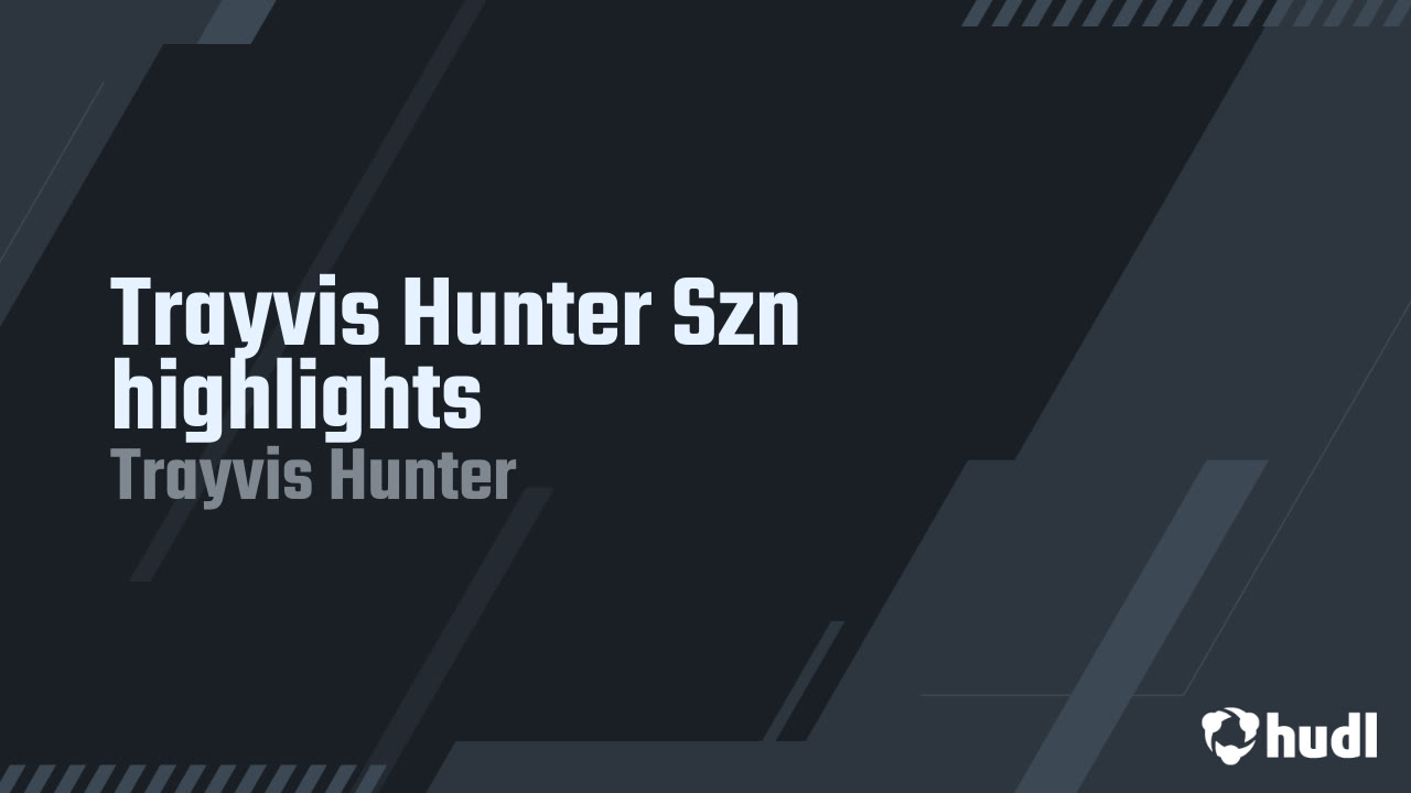  Trayvis Hunter - Effingham - 2025 Junior Season Highlights 