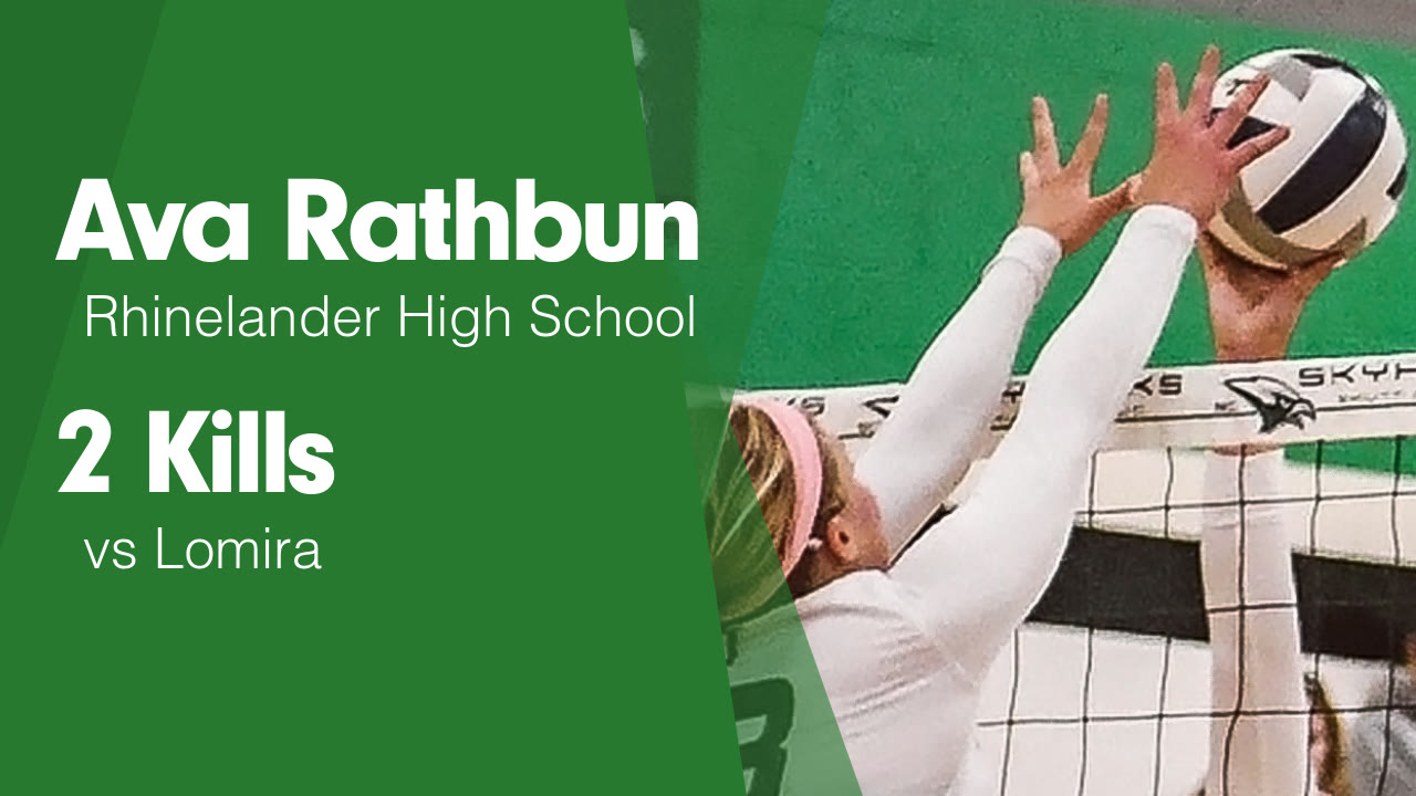 2 Kills vs Lomira - Ava Rathbun highlights - Hudl