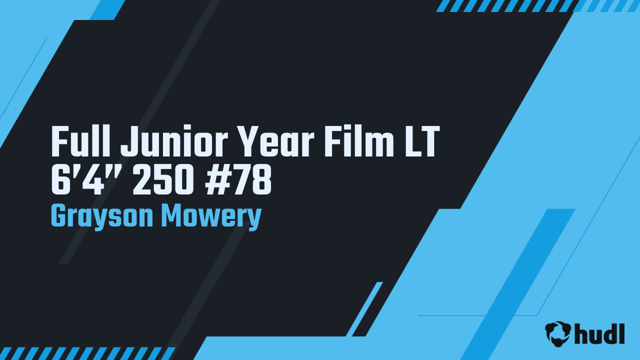 Junior Season only 250lbs now  6'5" 270lbs